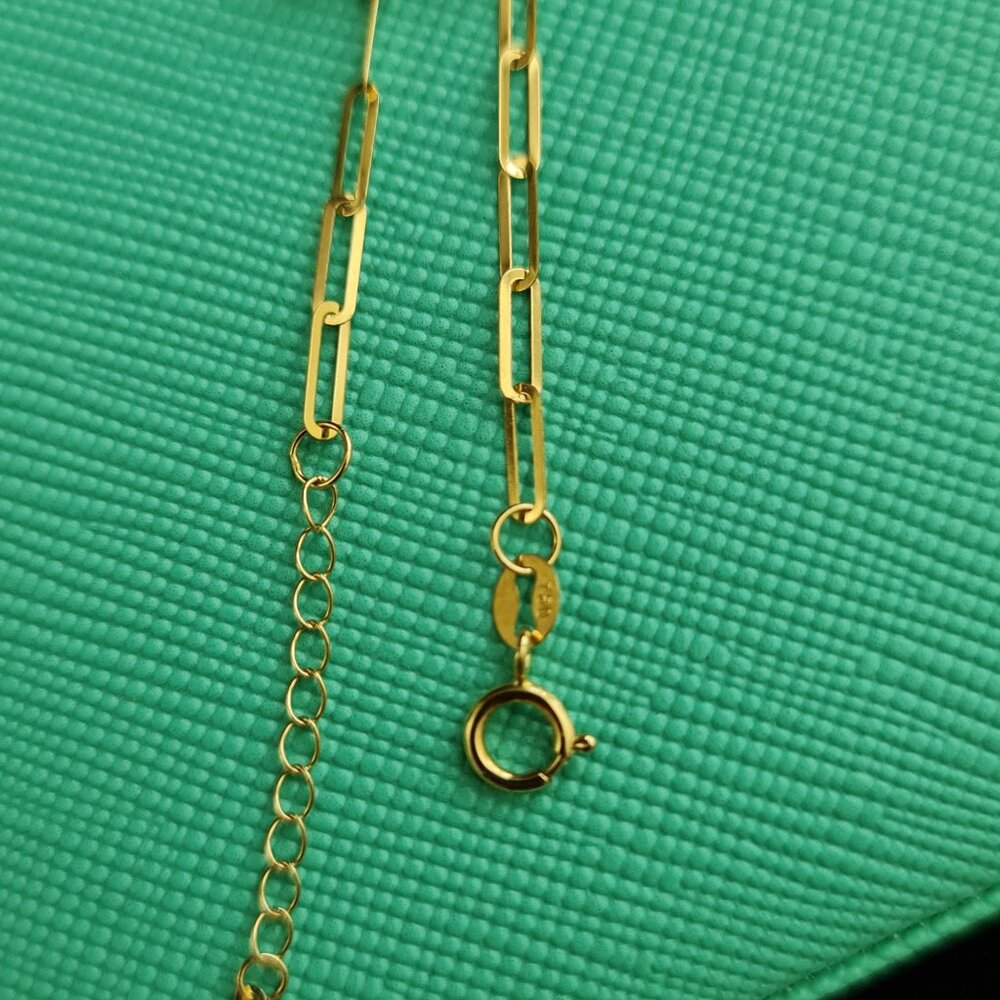 18k Bracelet with multiple small hearts charm - Picture 5 of 15